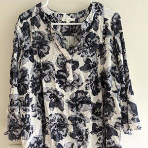 Monday Fun Henley Blouse Size 2X